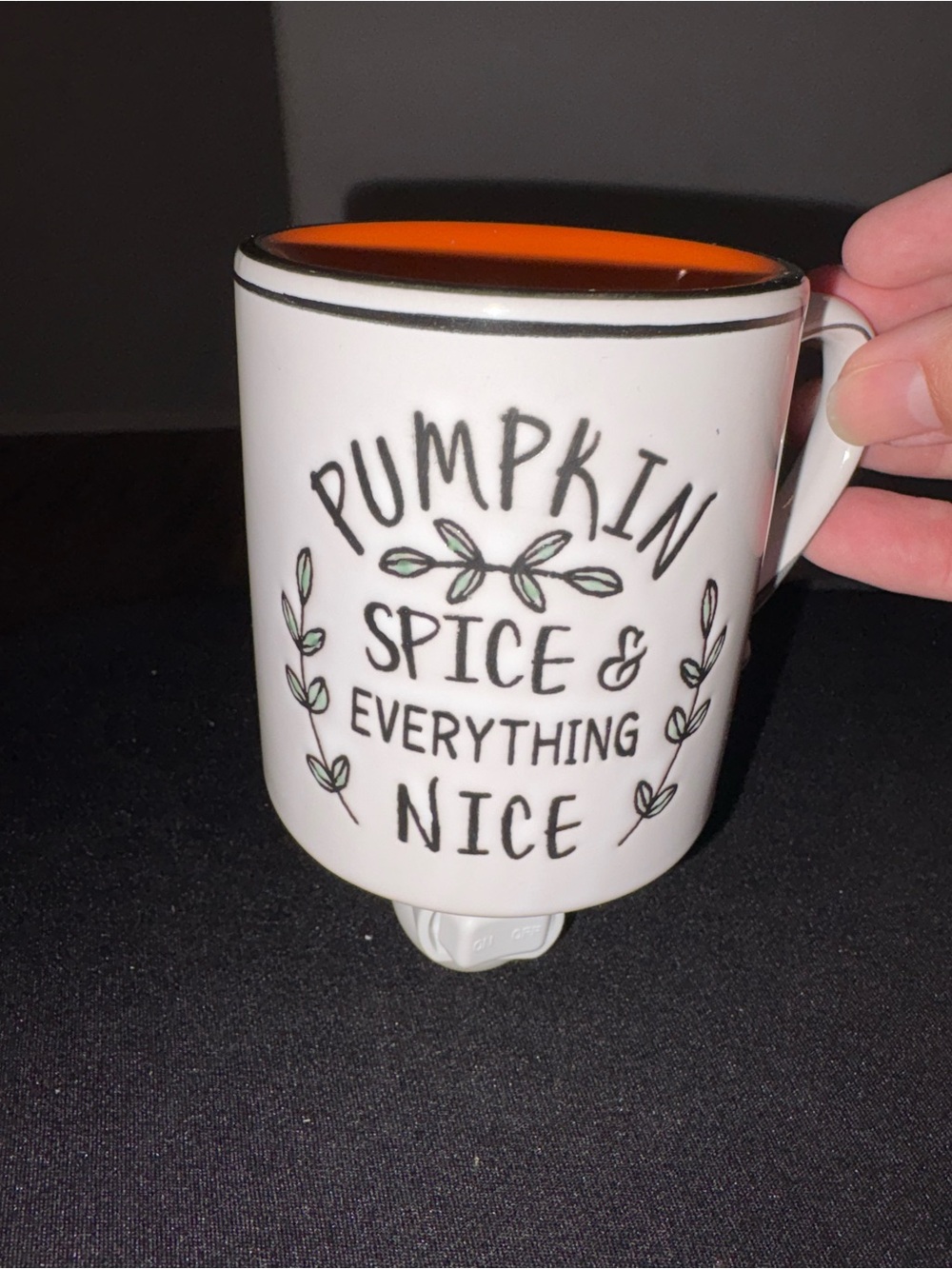 Scentsy Pumpkin Spice & Everything Nice Ceramic Mug mini wax warmer